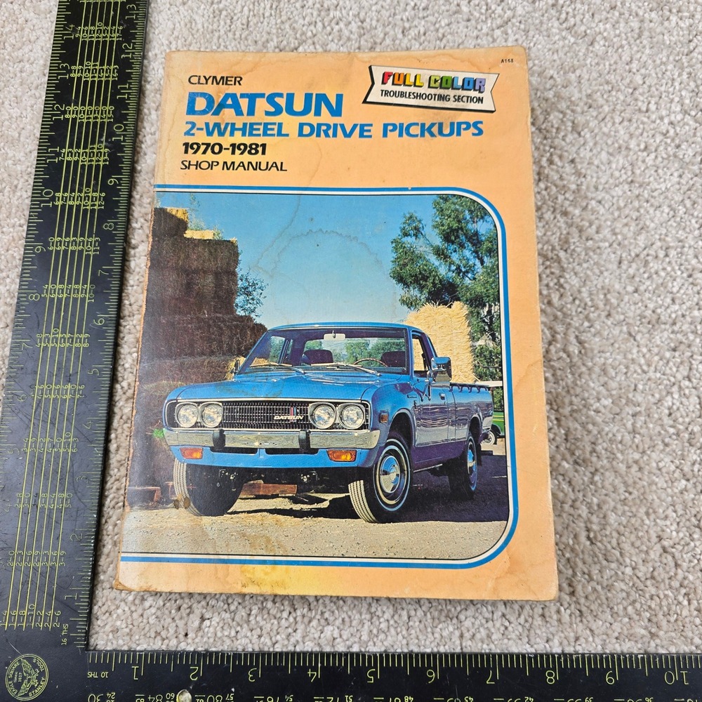 Clymer Shop Manual Datsun 2-Wheel Drive Pickups 1970-1981 Orange A148 Guide